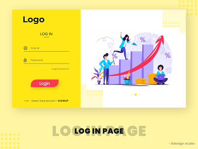 Sales transaction - Log in Page adobe animation app design dribble illustration log in screen logo minimal prototype sign up page ui ux web application xd