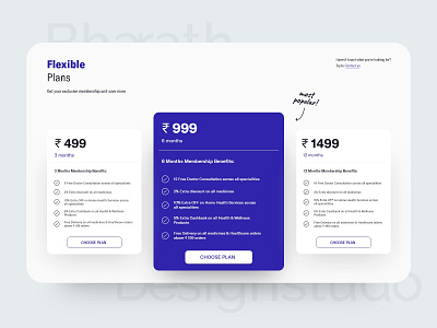 Pharmacure - Pricing and Plans Overview animation app branding checkbox design doctor illustration landing page minimal payment pharmacy plans pricing plans pricing table simple ui subscription ui ux vector website