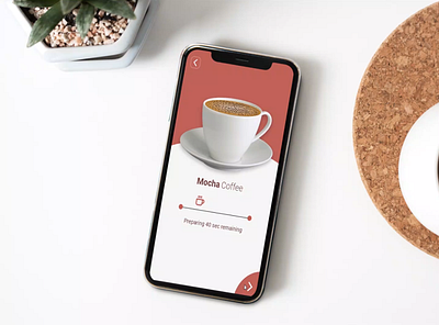 Cool interaction and animation of Coffee preparation! animation app design identity illustration minimal prototype prototype animation ui ux vector