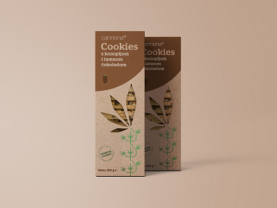 Cannona Cookies hemp and dark chocolate art direction branding creative direction croatia etno graphic design packaging packaging design