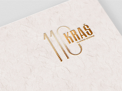 Kraš 110th anniversary logo with a slogan anniversary art direction branding creative direction design graphic design logo