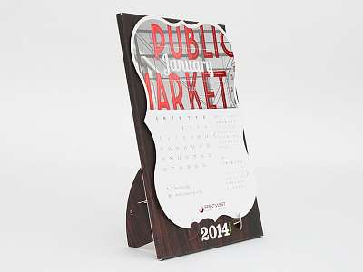 Calendar calendar die cut easel layout packaging print