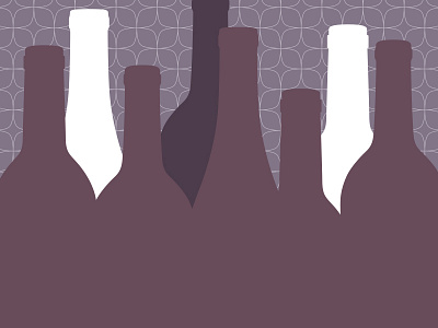 Wine illustration pattern wine
