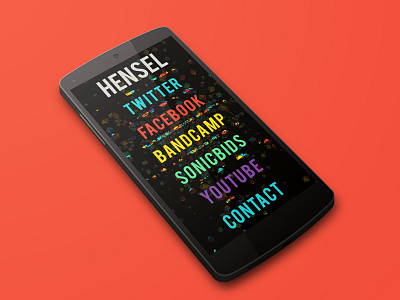 Hensel Landing Page google landing page nexus splash ui website