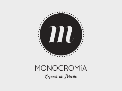 Logo monocromia design font identity illustrator logo type