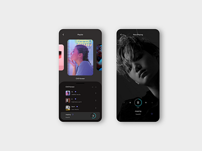 Daily UI 009 :: Dark Music Player