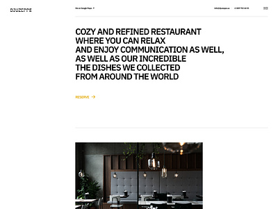 DJUZEPPE | Restaurant Website Design Concept concept design food landing landingpage minimal restaurant site ui ui ux user experience user interface ux web webdesign website