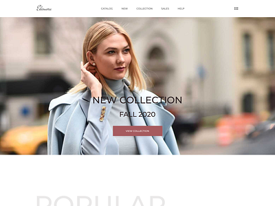 Eleonora | Online store concept concept design designer ecommerce shop site store ui ux website