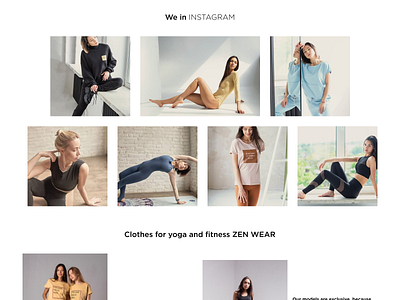 Zen Wear | Redesign e-commerce #3 design designer dress ecommerce leggins redesign shop sport website yoga
