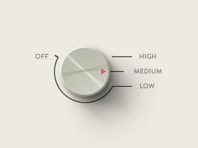 Selector 3d design gui interface knob selector switch ui ux