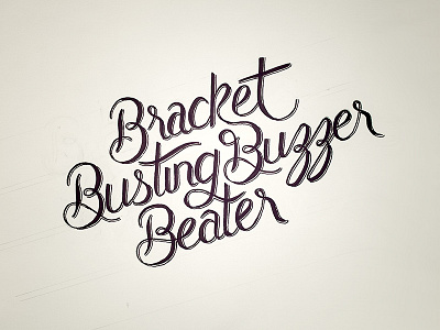 March Madness basketball calligraphy hand lettering march madness type typography