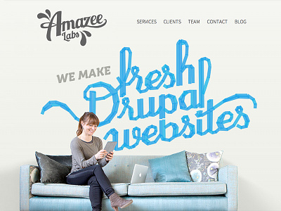 New Amazee Labs drupal fresh home launch new tape web design
