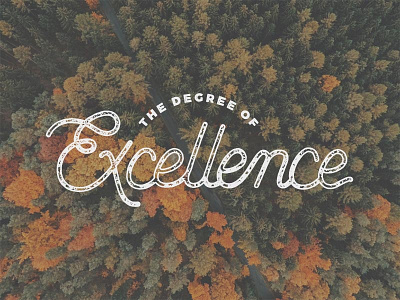 Excellence handlettering lettering script texture type typography vintage