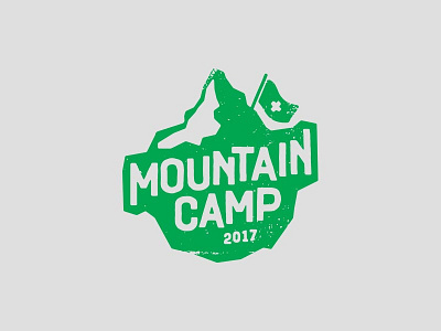Mountain Camp brand camp drupal identity illustration lettering logo mountain switzerland texture