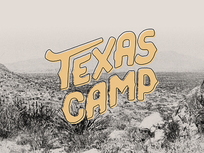 Texas Camp brand camp identity logo logotype texas type typography vintage
