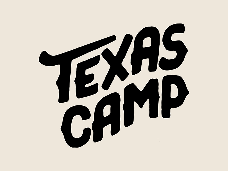 TX Camp Logo Animation animation brand camp frame by frame identity logo logotype texas type typography vintage