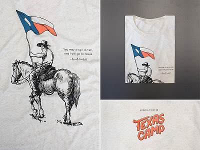 Texas Camp Shirt camp design event illustration print screen print shirt sketch t shirt tee texas