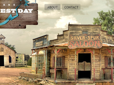 Wild West Day design hdr logo navigation photography typography website