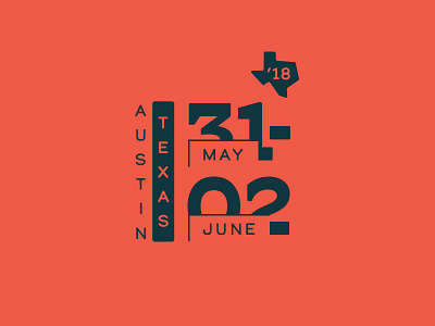 Dates 2018 austin dates graphic location texas type typography web design
