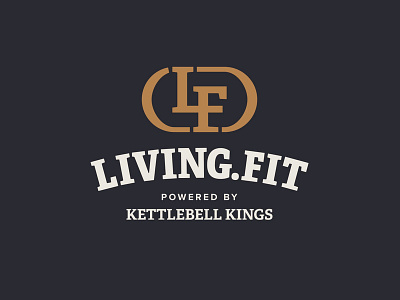 Living.Fit Concept branding fitness identity lettering logo mark type typography