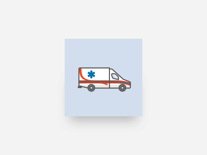 Ambulance Loader ambulance animation gif hospital illustration loader medicine motion transportation ui vector vehicle web design