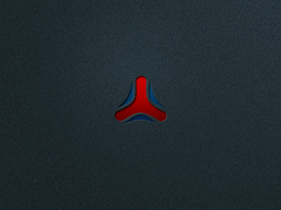 Logo Concept blue design identity logo red