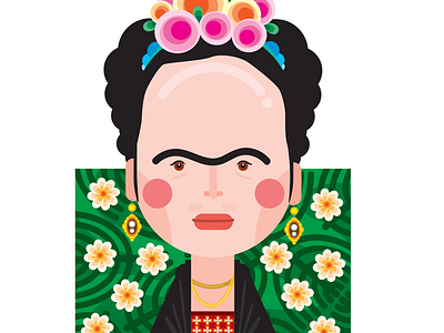 Frida adobe apple art design frida illustration ui ux vector wacom woman