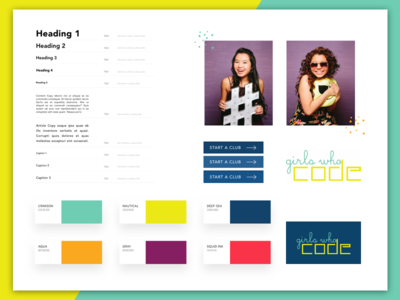 Girls Who Code Style Guide style guide ui ux