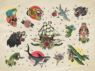 American Traditional Flash Sheet