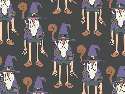 A wizard is never late... clogs illustration rope sorcerer wizard