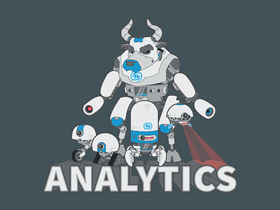Analytics Team Member Shirt robots shirt vector