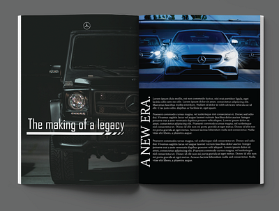 mercedes magazine concept design adobe illustrator cc adobe photoshop cc branding design