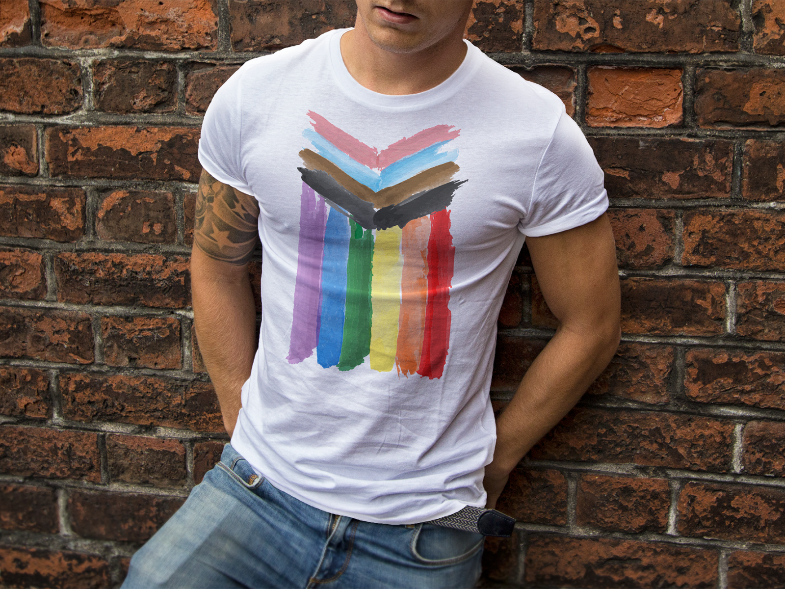 lgbt flag t shirt