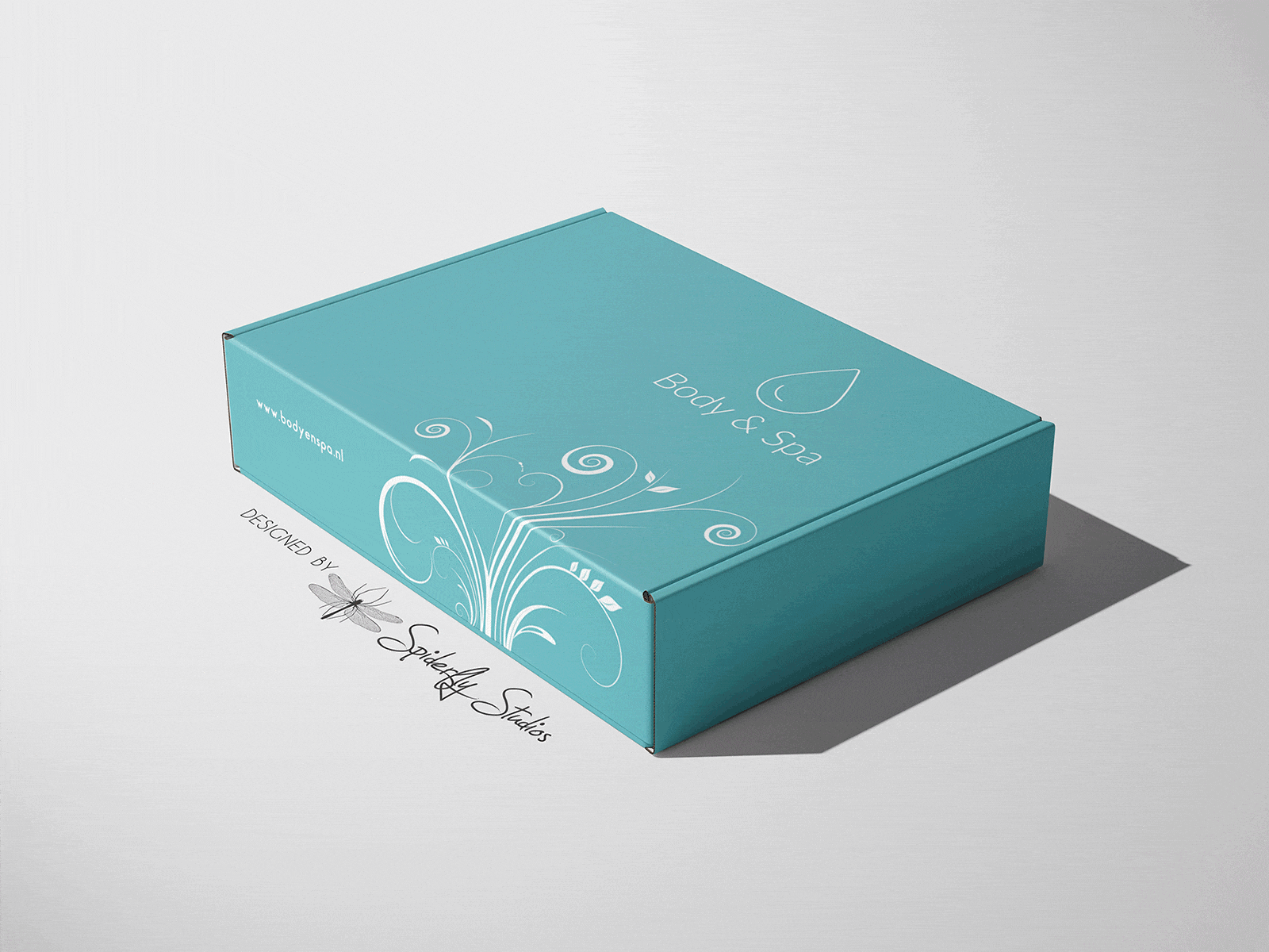 Body & Spa Product Box brand design brand identity branding graphic design packaging print design