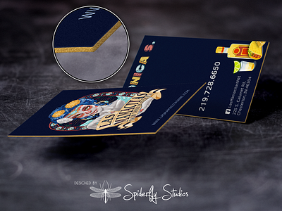 Las Mamacitas - Painted Edge Business Cards