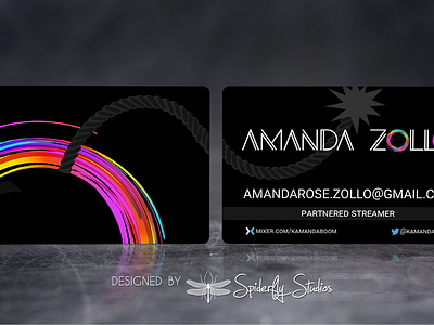 Amanda Zollo - Akuafoil Business Cards