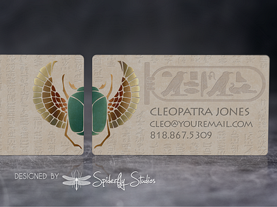 Egyptian Themed Business Card branding business card business card design egypt egyptian print design