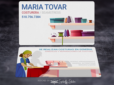 Maria Tovar - Business Cards branding business card design business cards marketing print design