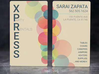 Xpress Party Rentals - Business Cards