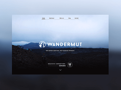 Wandermut Webdesign design friendventure ui ux wandermut webdesign website