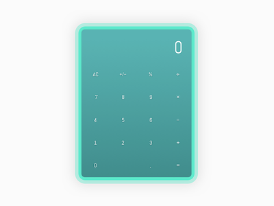 Calculator calculator dailyui desktop digits numbers ui