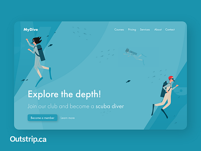 Scuba Diving - Web Design - Graphic Design - Outstrip Media
