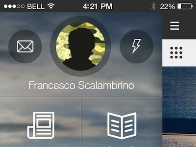 20lines_app_menu 20lines app design ios iphone menu mobile profile sidebar