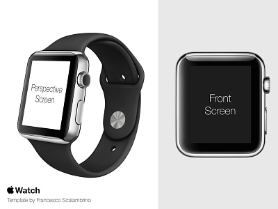 Apple Watch Free Template PSD