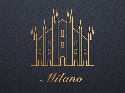 Milano city fashion gold italia italy logo luxury milano ui