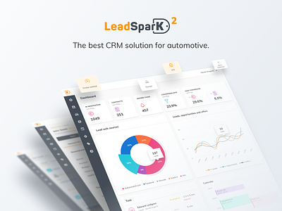 LeadSparK 2 - Automotive CRM analytics app b2b charts crm dashboard desktop app interface interface design saas sketch ui user experience ux website