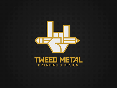 Tweed Metal Logo Reveal (Personal Brand) animation brand branding design icon logo logo design logoredesign logoreveal logotype metal minimal personal brand personal branding rock hand typography vector