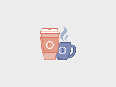 Coffee Icon animation brand branding coffee design flat icon iconography icons illustration minimal vector