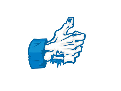 Zombie Hand bone facebook gore halloween hand thumb thumbs up zombie