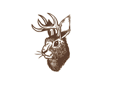 Jackalope animal deer illustration jackalope rabbit